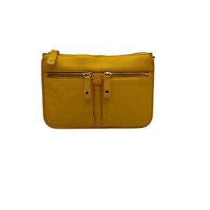 Talbots Yellow Leather Crossbody Bag